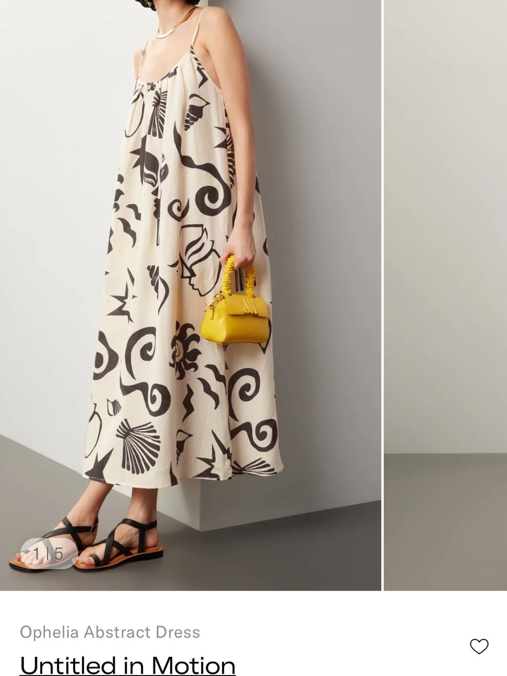 Untitled in Motion Ophelia Abstract Maxi Dress Size XS MSRP $354